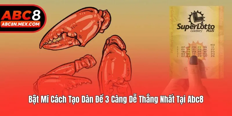 Bật Mí Cách Tạo Dàn Đề 3 Càng Dễ Thắng Nhất Tại Abc8