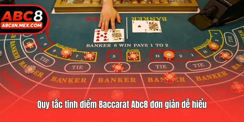 Quy tắc tính điểm Baccarat Abc8 đơn giản dễ hiểu